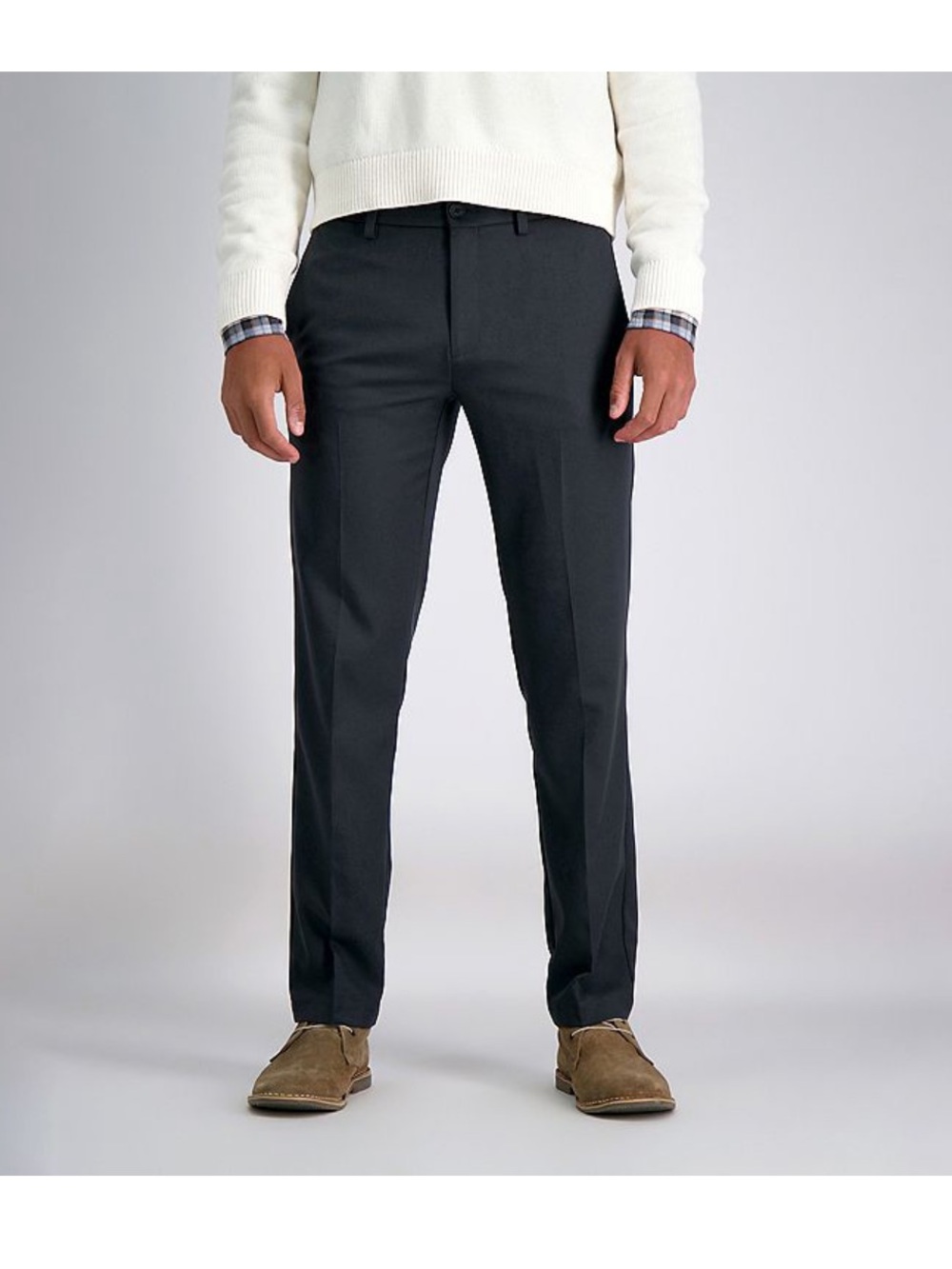NWT Cool 18 PRO® Classic-Fit Expandable Waist Flat Front Stretch Dress Pants